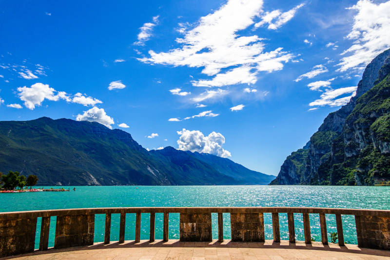 Bike path in Riva del Garda